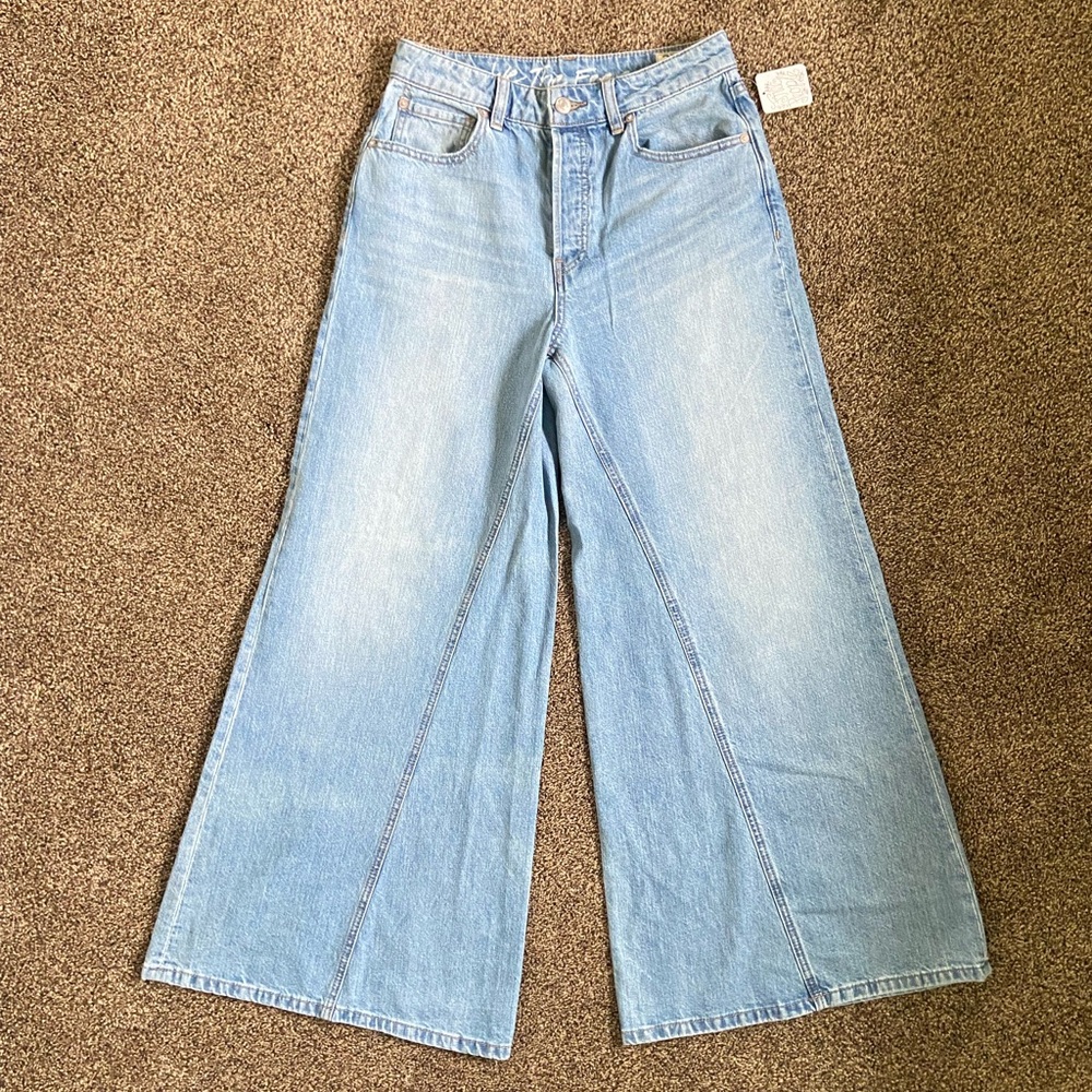 NWT We the Free Wide Leg Regular High Waisted Jeans 27 - Picture 1 of 5
